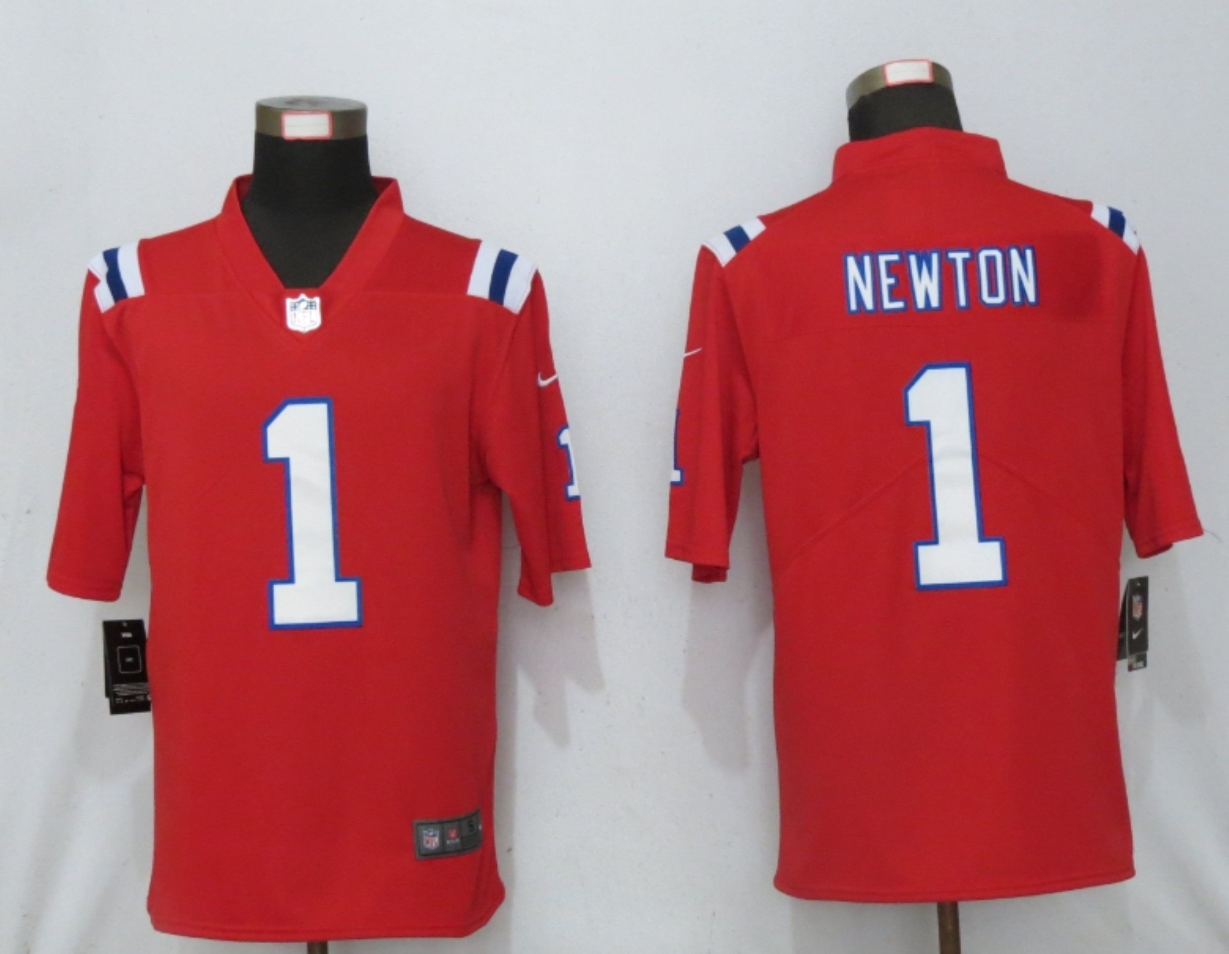 Men New England Patriots #1 Newton Red Game 2020 Nike NFL Jersey->women nfl jersey->Women Jersey